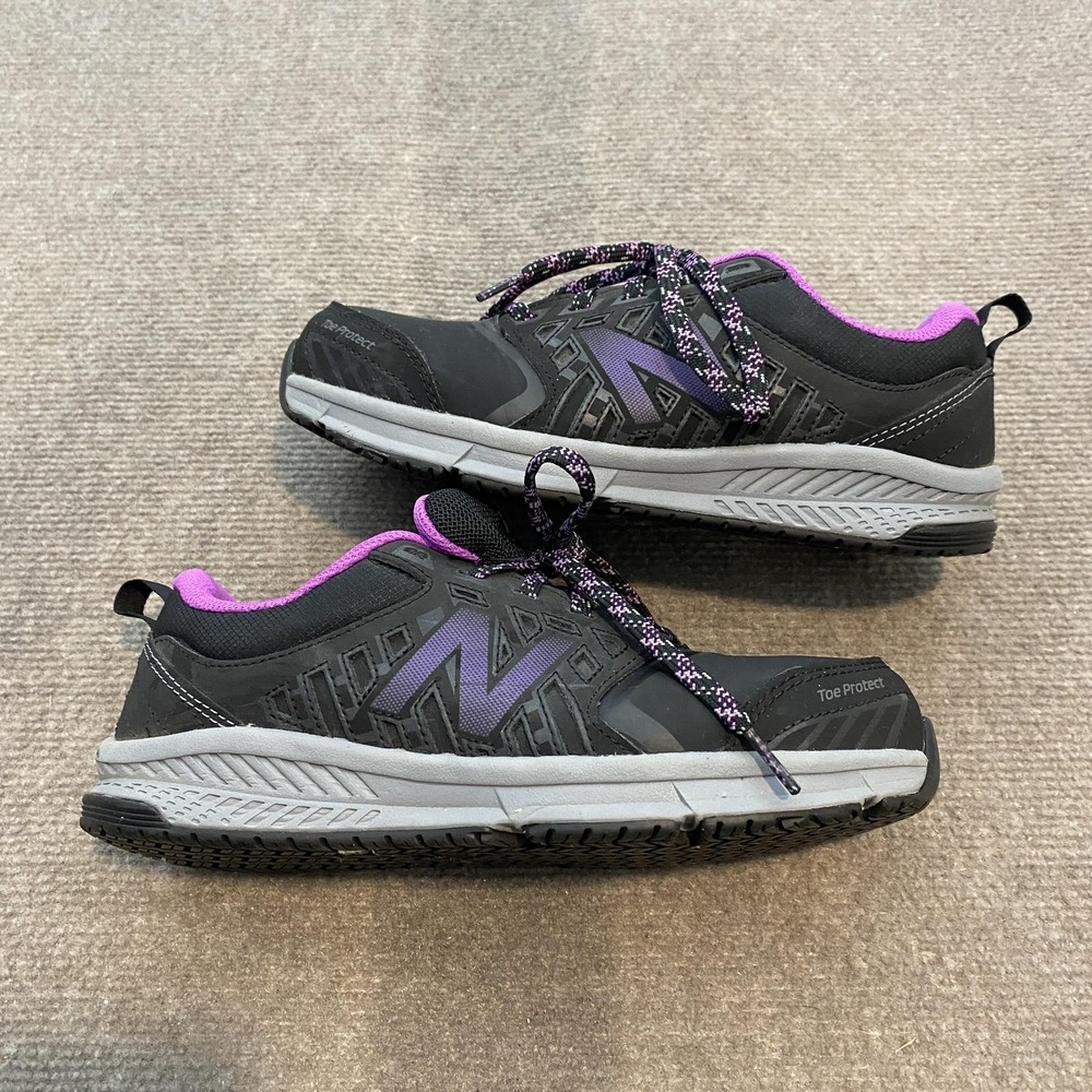 New Balance 412‎ Industrial Shoes Womens Size 7 Black Slip Resistant WID412P1